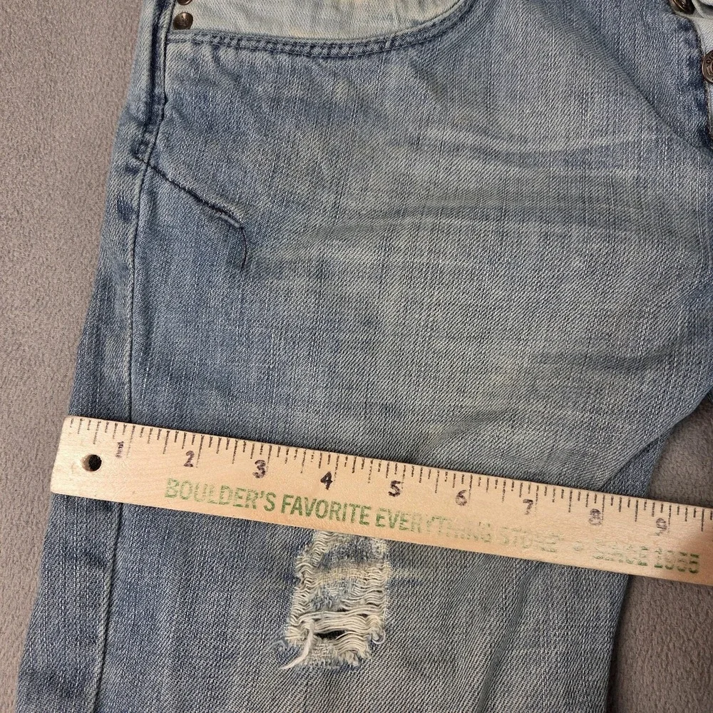 VTG Diesel Jeans Mens 31x30 Light Wash Lemmen Bootcut Distressed 00s Tag 31x34 - Picture 9 of 10
